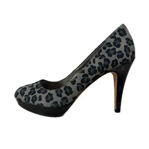 Circa Joan & David Leopard Print Genuine Leather Platform Heels Women’s Sz 6